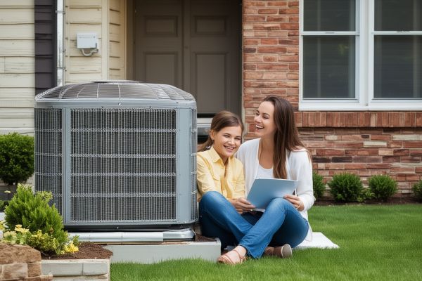 Commercial HVAC technician working on refrigeration system