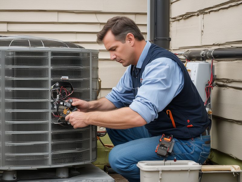 Modern HVAC control system and thermostat for energy efficient home comfort